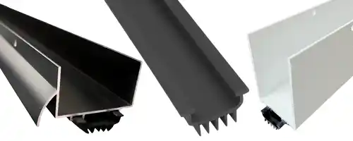 Door bottom sweeps and replacement weatherproofing hardware parts