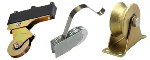 Heavy duty rollers and replacement sliding door hardware parts