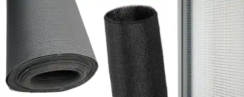 Window screen rolls and replacement screen repair hardware parts