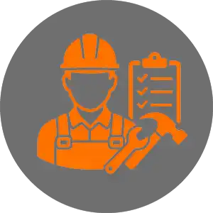 Contractors icon representing jobsite hardware replacement and repair projects