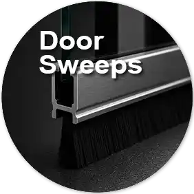 Door bottom sweeps and weather protection seals