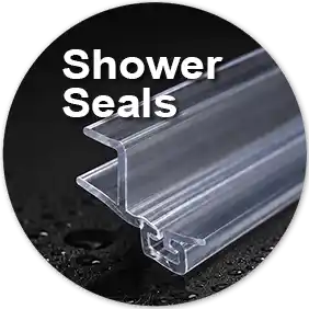 Shower seals and sweeps for shower door repair projects