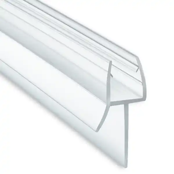 Shower door seals for frameless glass doors and leak repair