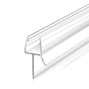 Clear Shower Door Bottom Seal with Wipe for 1/4 in Glass, 36 in