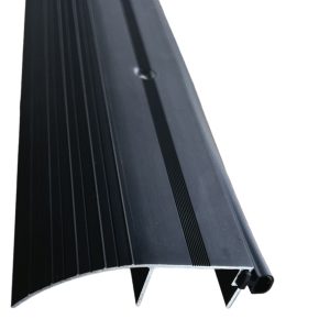 Black Aluminum Rubber Outswing Door Threshold Strip 1" x 3 3/16" | 36" 48" 72"