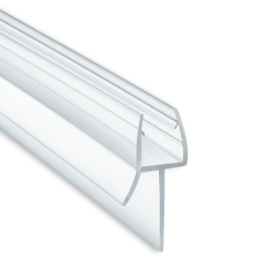 Frameless Shower Door Bottom Seal Strip 48 in, Fits 1/4 in Glass (Clear)