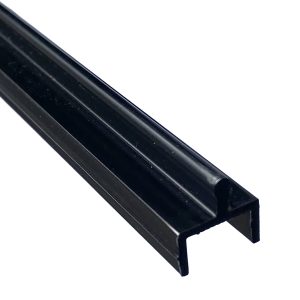 Black Aluminum Sliding Screen Door Bottom Track Replacement, 72"