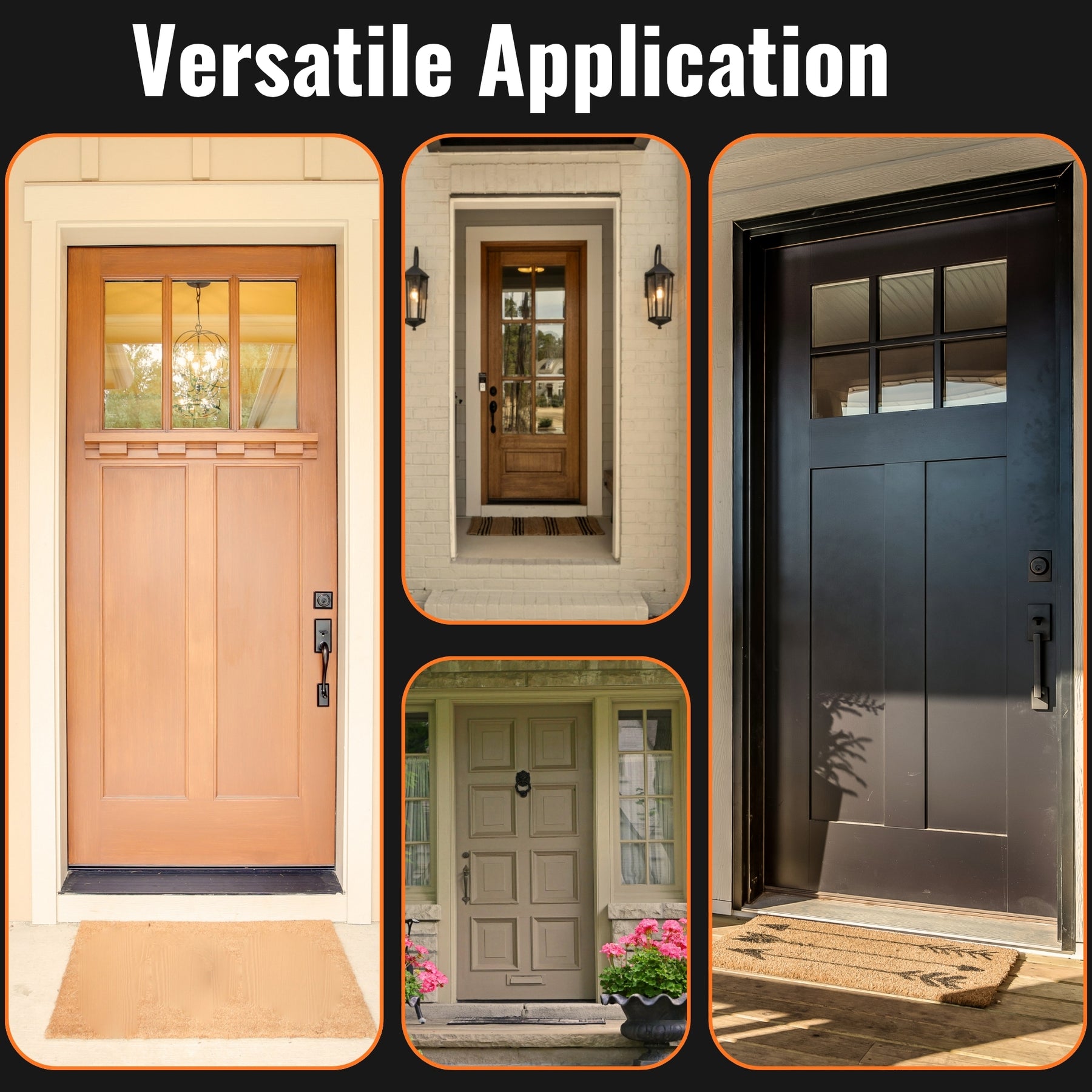 Silver Aluminum Door Threshold with PVC Seal, Available in 32 in x 5-5/8 in, 36 in x 4-9/16 in, and 36 in x 5-5/8 in Sizes