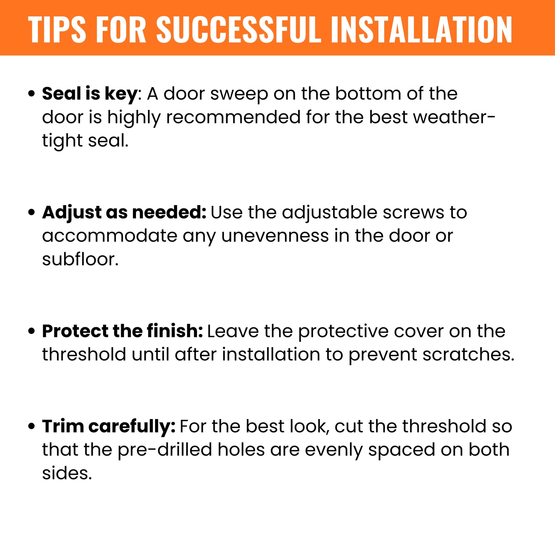 Silver Aluminum Door Threshold with PVC Seal, Available in 32 in x 5-5/8 in, 36 in x 4-9/16 in, and 36 in x 5-5/8 in Sizes