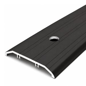 36", 48", 60", 72" Length x 4" W x 1/2" H Black Anodized Aluminum Door Threshold