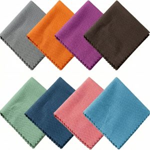 Streak Free Glass Cleaning Cloth 8 Pack for Shower Doors & Windows