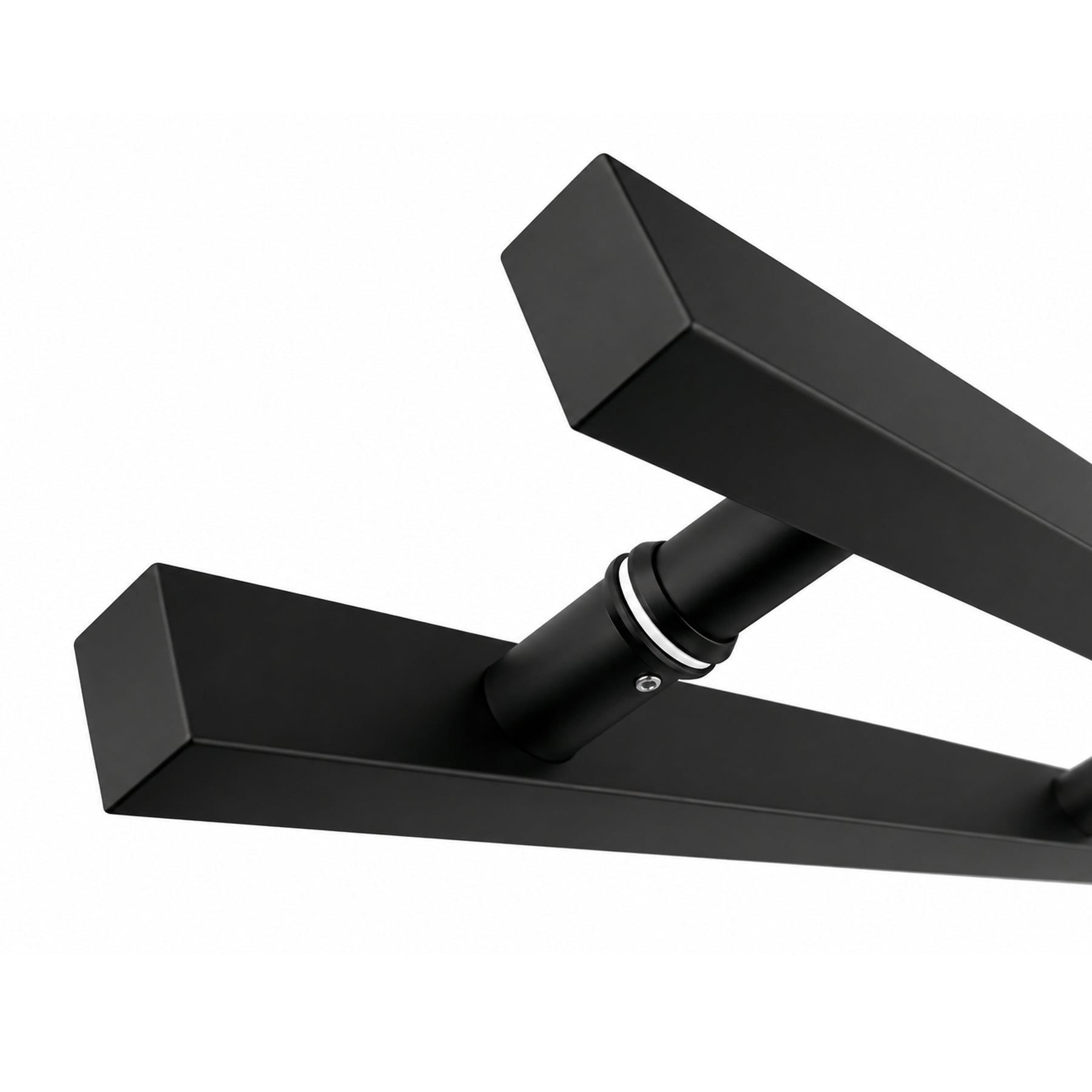 Matte Black Back-to-Back Door Pull Handle – 18", 24", 36" & 48"