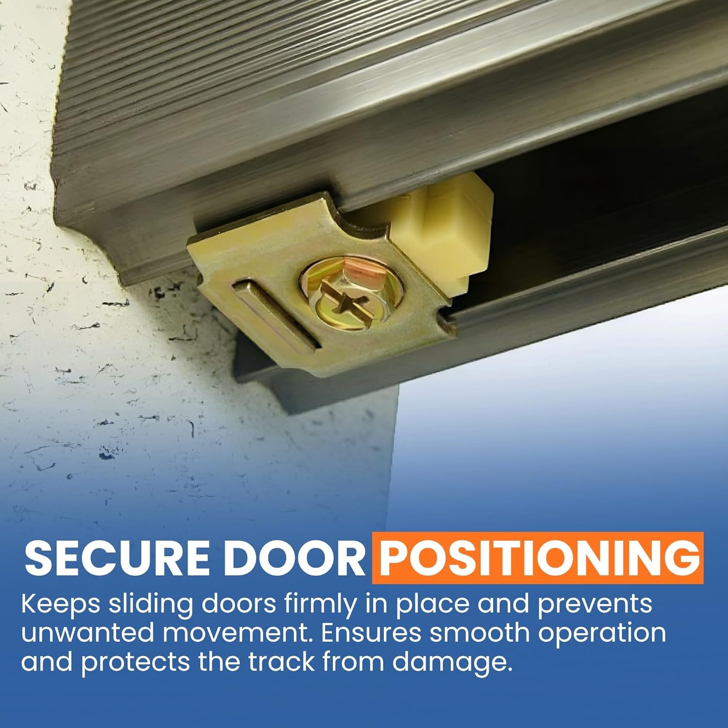 Sliding Door Track Stop Pocket Door Stopper 2 Pack for Sliding Doors