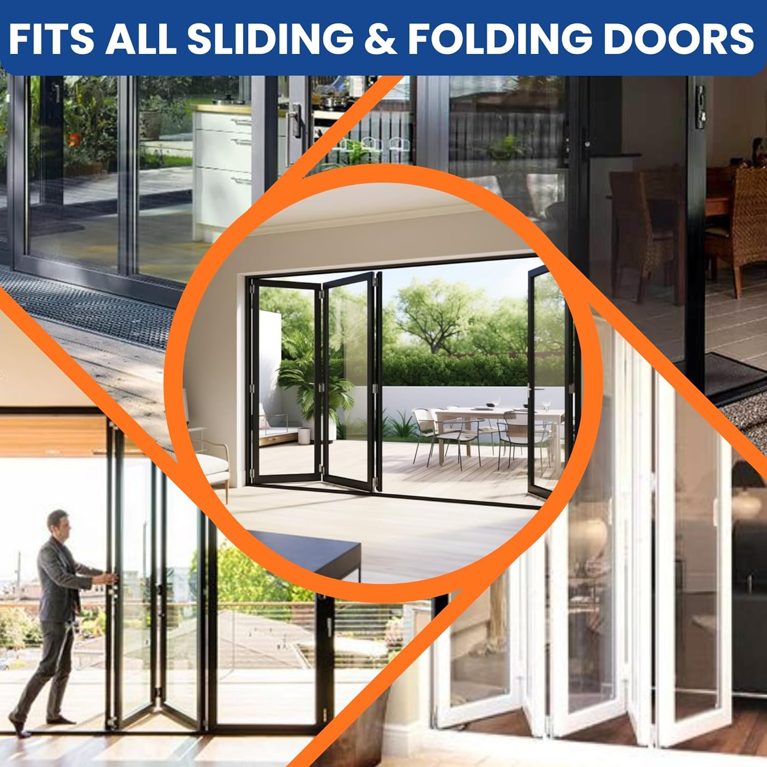 Sliding Door Track Stop Pocket Door Stopper 2 Pack for Sliding Doors