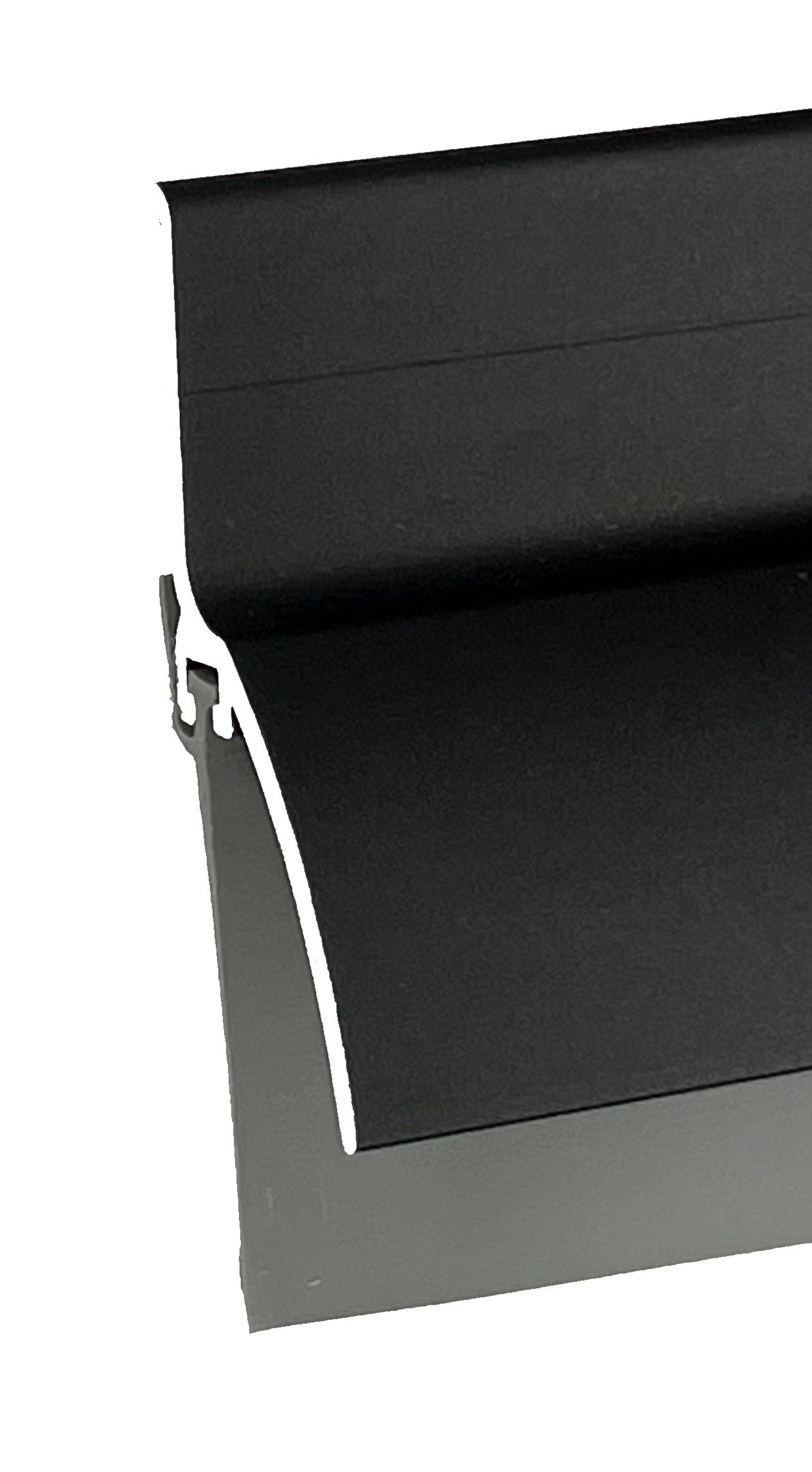 Black Aluminum & Vinyl Door Bottom Sweep with Rain Drip Cap, 36 in & 48 in