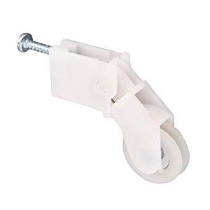 Sliding Screen Door Nylon Roller, 1 in Wheel, White, Pack of 1 or 2