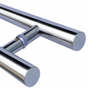 Stainless Steel Double-Sided Pull Door Handle Chrome Nickel 24 in, 36 in, 48 in