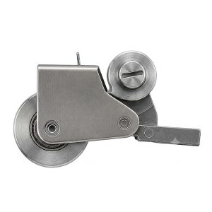 KC Hardware Sliding Patio Screen Door Roller Pair - Left & Right Hand Replacement Rollers, 1" Steel Wheels, Heavy-Duty Steel Housing, Bottom Roller Assembly for Patio Screen Doors