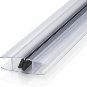 95 in Magnetic Shower Door Side Seal for 3/8 in Glass Doors Set Of 2