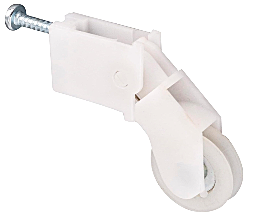 Sliding Screen Door Nylon Roller, 1 in Wheel, White, Pack of 1 or 2