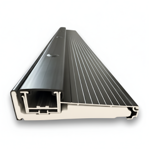 Aluminum Adjustable Exterior Door Threshold, Black, 36 in Length