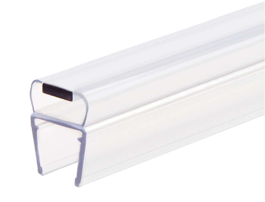 KC Hardware Magnetic Shower Door Seal Set of 2 for 3/8" Glass, 135°, 95"