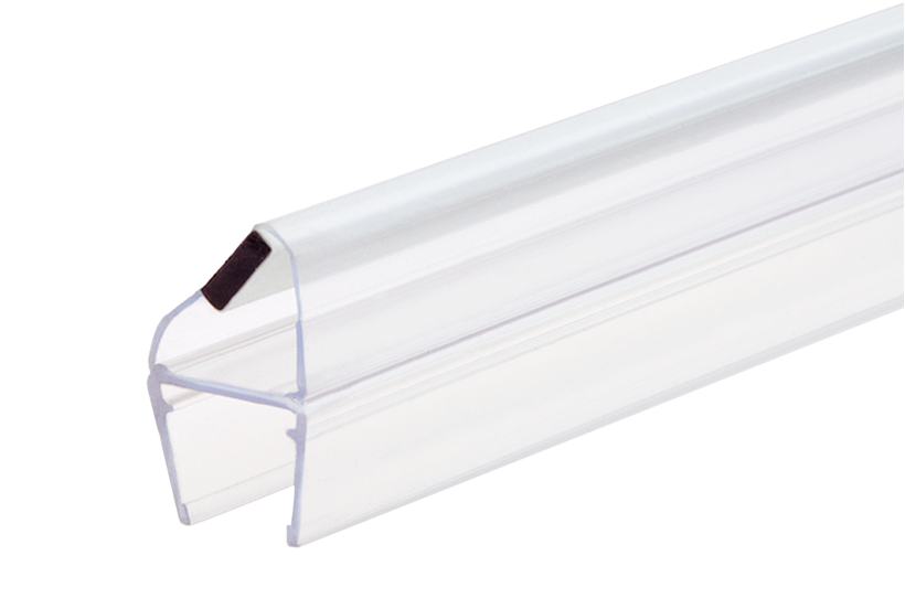 KC Hardware Magnetic Shower Door Seal 3/8" Glass 180° 95" (2 Pack)