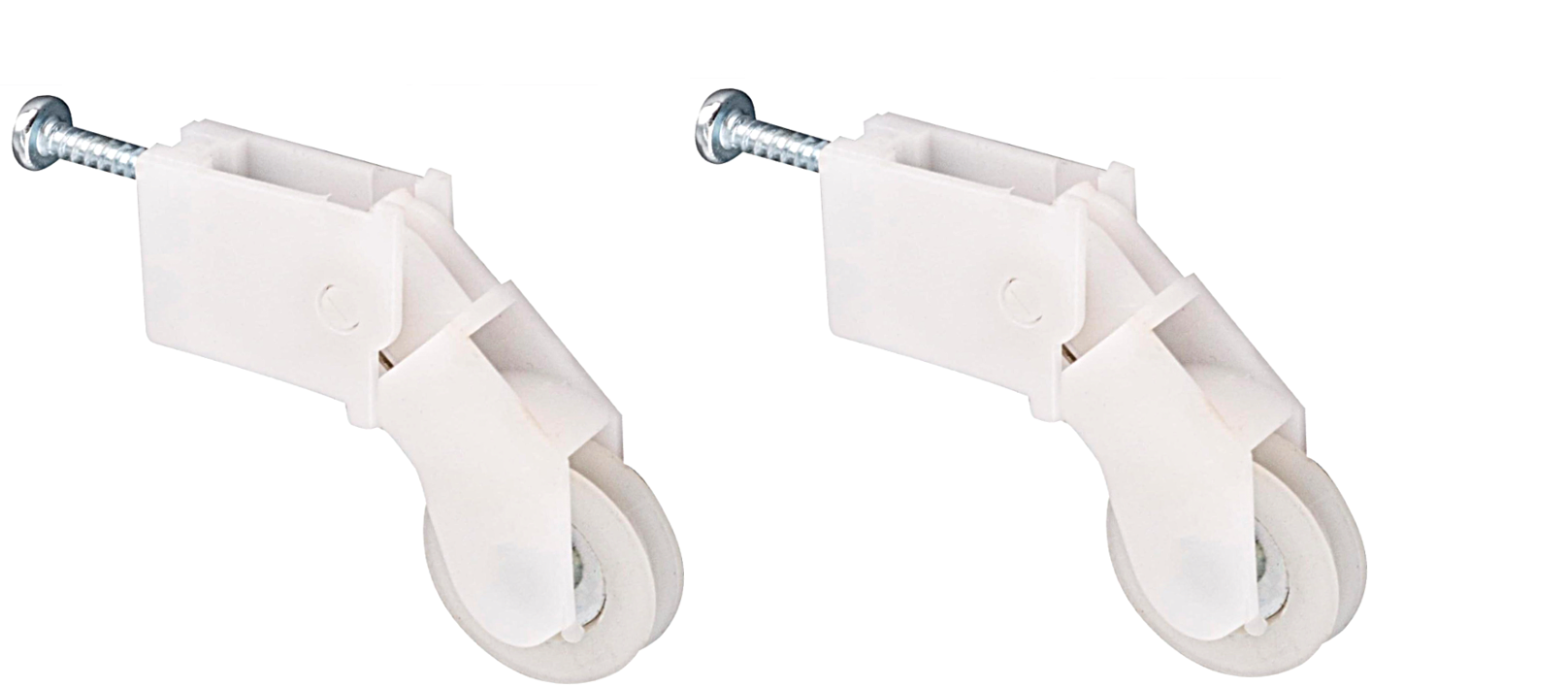 Sliding Screen Door Nylon Roller, 1 in Wheel, White, Pack of 1 or 2