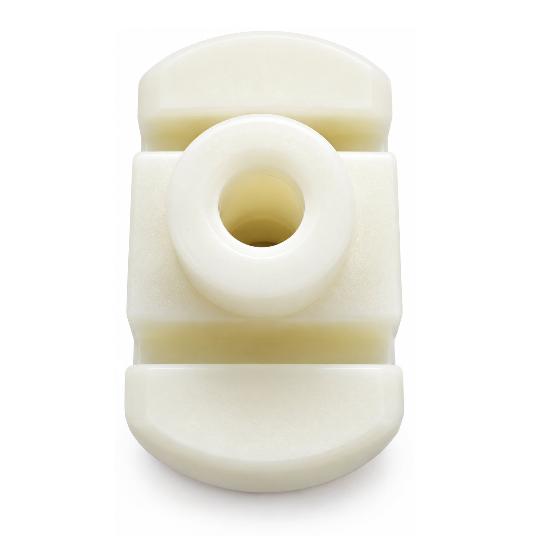 Nylon Drawer Guide 37/64" x 9/16" with 5/16" Top Opening – White, 4 Pack - Image 4