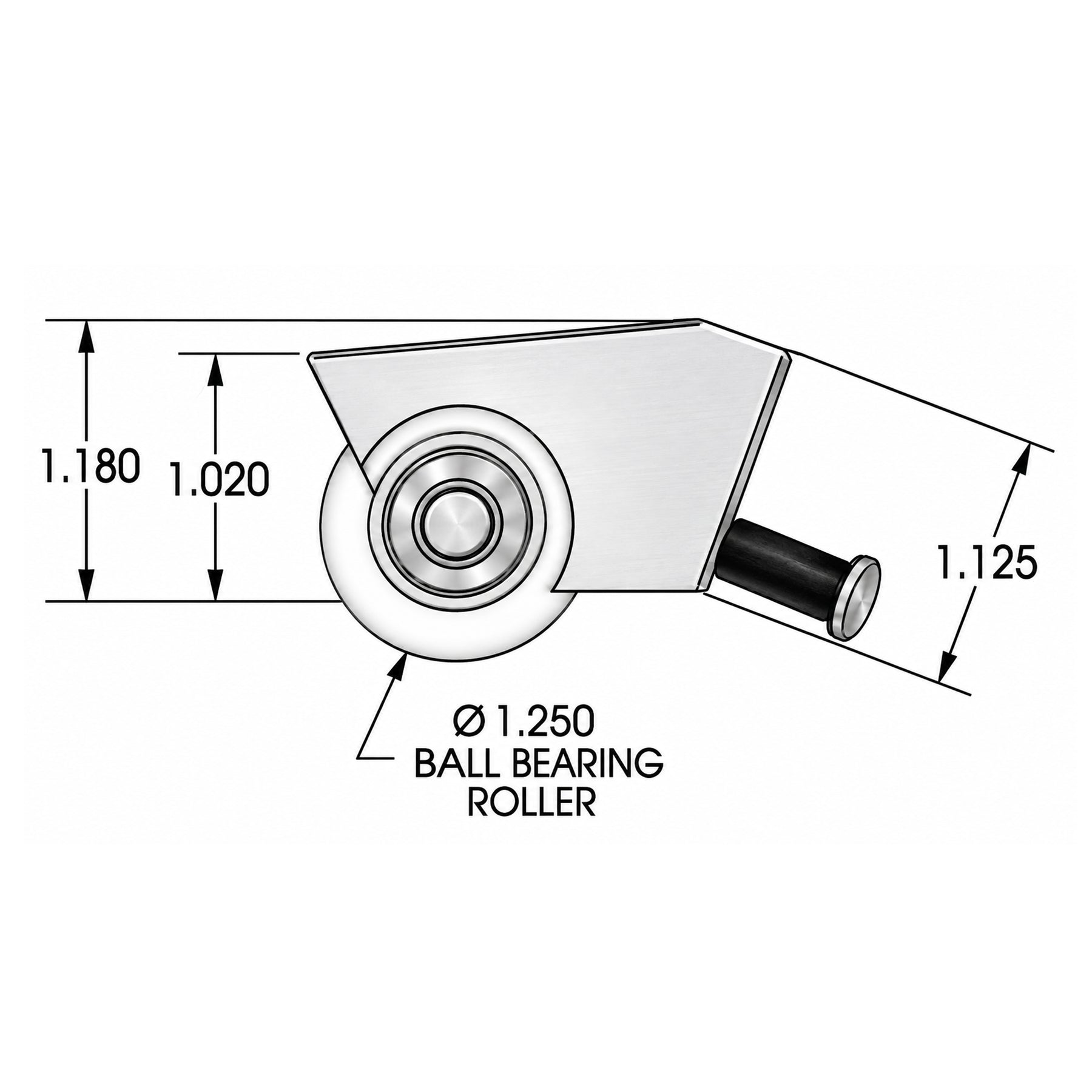 Sliding Glass Door Roller – 1-1/4" Ball Bearing Adjustable Zinc-Plated Replacement - Image 4