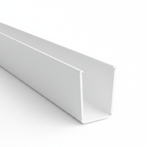 KC Hardware Aluminum Top U Channel Frame 5/8" Wide x 1" Tall for Sliding Screen Door, Weather Resistant Sliding Screen Patio Door Channel - White, 72"(Pack of 1)