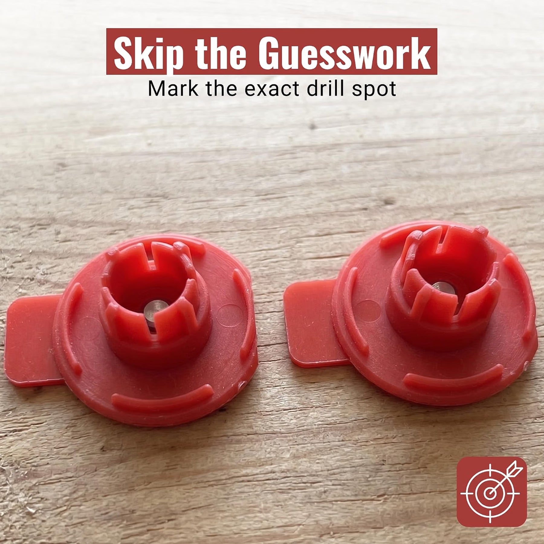 Center Point Alignment Tool with Stainless Steel Marking Tip – Standard CP-01 Guide, Red, 2 Pack - Image 4